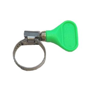 Kockney Koi Tubing clips 1/2 Green S/Steel