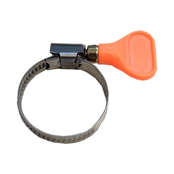Kockney Koi Tubing clips 1 Orange S/Steel 1 Kockney Koi Tubing clips 1 Orange S/Steel