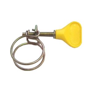Kockney Koi Tubing clips 1 3/4 Yellow Double Wire