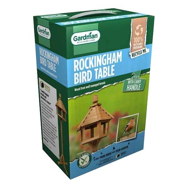 Gardman Wild Bird Care Rockingham Bird Table - Boxed 2 Gardman Wild Bird Care Rockingham Bird Table - Boxed - Image 2