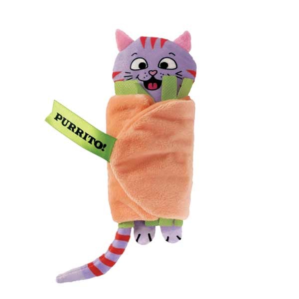 KONG Pull-A- Partz Purrito Cat Toy 2 KONG Pull-A- Partz Purrito Cat Toy - Image 2