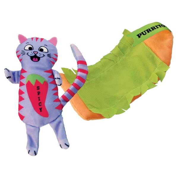 KONG Pull-A- Partz Purrito Cat Toy 3 KONG Pull-A- Partz Purrito Cat Toy - Image 3