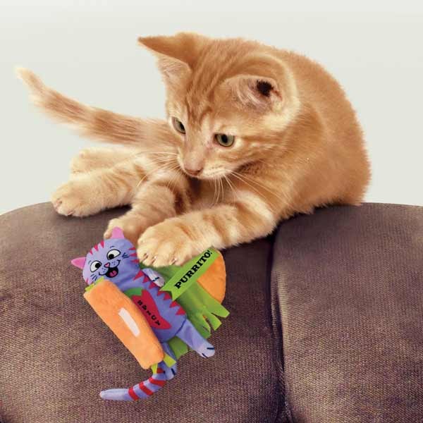 KONG Pull-A- Partz Purrito Cat Toy 4 KONG Pull-A- Partz Purrito Cat Toy - Image 4