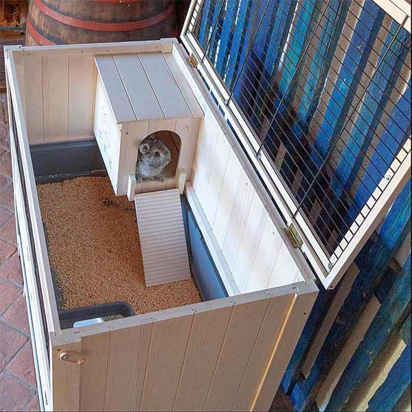 Ferplast Cottage Medium Indoor Rabbit Hutch 3 Ferplast Cottage Medium Indoor Rabbit Hutch - Image 3