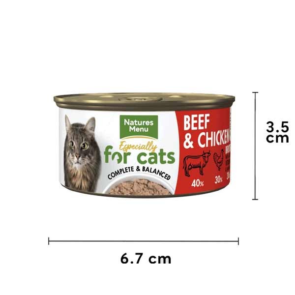 Natures Menu Beef & Chicken Adult 1x85g Wet Cat Food 3 Natures Menu Beef & Chicken Adult 1x85g Wet Cat Food - Image 3