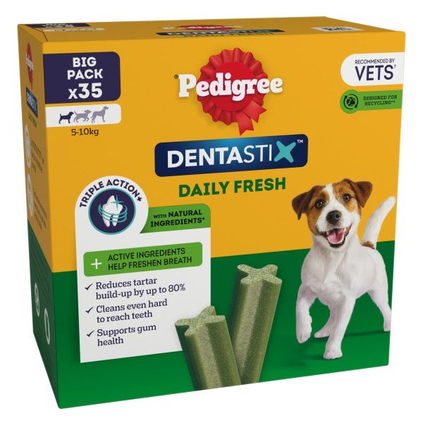 Pedigree Dentastix Fresh Adult Small 35 Pack Dog Treat 1 Pedigree Dentastix Fresh Adult Small 35 Pack Dog Treat