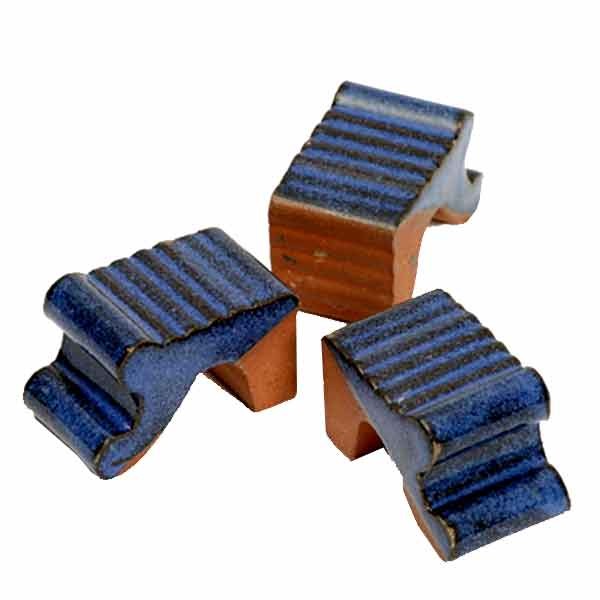 Glazed Blue Pot Feet Large 3 Pack 1 Glazed Blue Pot Feet Large 3 Pack
