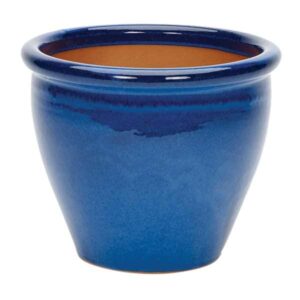 Glazed Malay Planter Assorted Colours 20cm