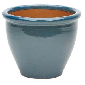 Glazed Malay Planter Assorted Colours 24cm