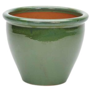 Glazed Malay Planter Assorted Colours 38cm