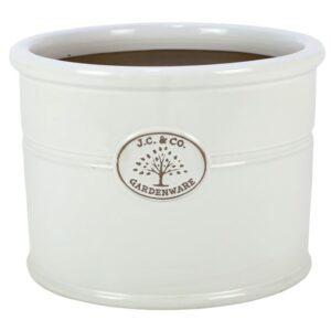JC & Co White Cylinder 37cm