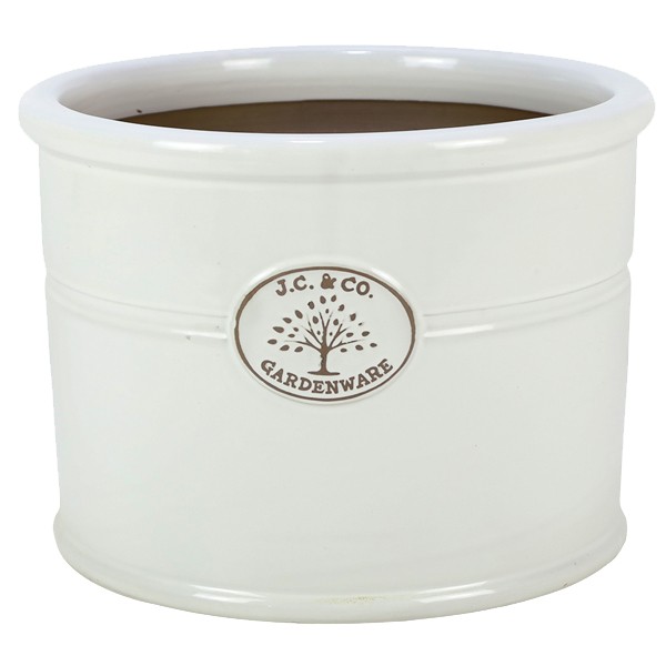 JC & Co White Cylinder 37cm