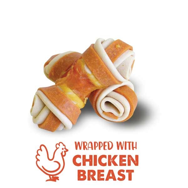 Zeus Better Bones Chicken & Rosemary Wrapped Bones 24 Pack Dog Treat 2 Zeus Better Bones Chicken & Rosemary Wrapped Bones 24 Pack Dog Treat - Image 2