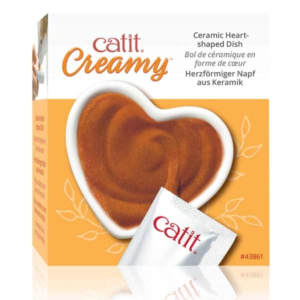 Catit Creamy Heart Dish 4 Catit Creamy Heart Dish - Image 4