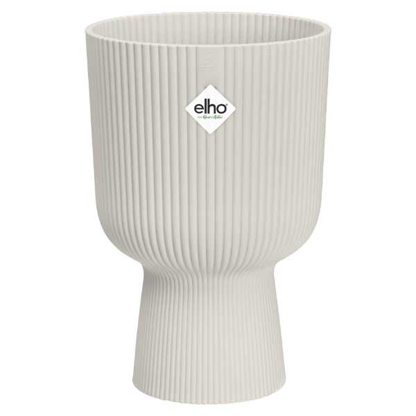 Elho Vibes Fold Coupe Silky White 14cm Flower Pot 1 Elho Vibes Fold Coupe Silky White 14cm Flower Pot