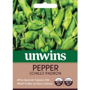 Unwins Chilli Pepper Padron Seeds
