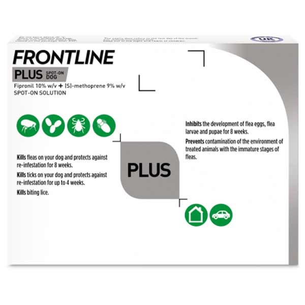 Frontline Plus Flea & Tick Treatment for Medium Dogs 3 Pipette 2 Frontline Plus Flea & Tick Treatment for Medium Dogs 3 Pipette - Image 2