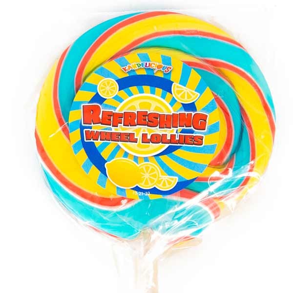 McAdams Kandelicious Large Wheel Refreshing Lolly 75g 1 McAdams Kandelicious Large Wheel Refreshing Lolly 75g