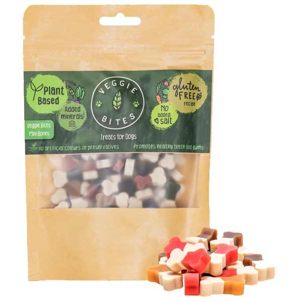 Veggie Bites Mini Bones 100g Dog Treat