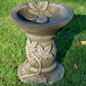 Leaf Stone Bird Bath (Small) 26cm
