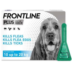 Frontline Plus Flea & Tick Treatment for Medium Dogs 1 Pipette