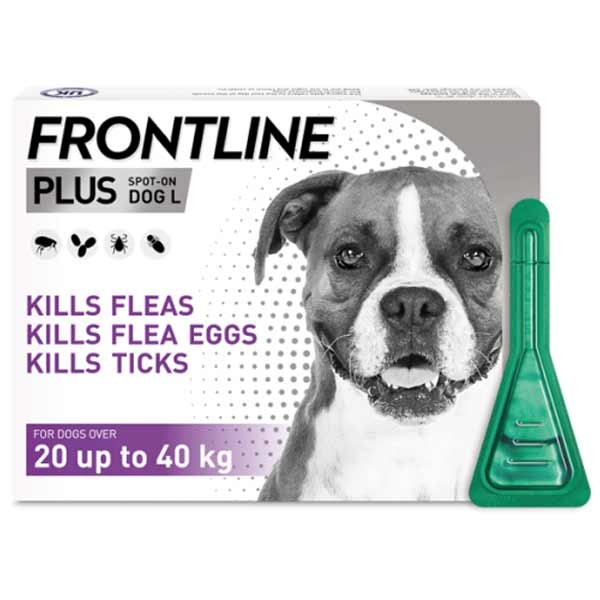 Frontline Plus Flea & Tick Treatment for Large Dogs 1 Pipette