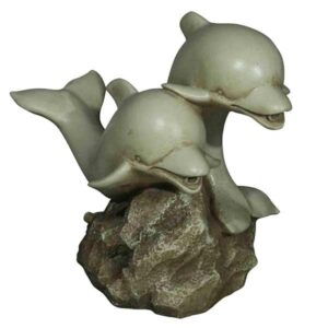 Ornamental Leaping Dolphins Pond Spitter