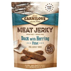 Carnilove Jerky Duck with Herring Fillet 100g Dog Treat