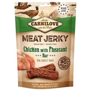 Carnilove Jerky Chicken with Pheasant Bar 100g Dog Treat