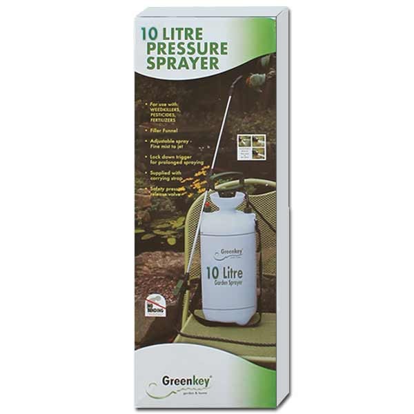 Greenkey Pressure Sprayer with Extension Lance 10 Litre 1 Greenkey Pressure Sprayer with Extension Lance 10 Litre