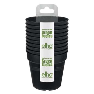 Elho Green Basics Growpot Living Black 8cm 10 Pack