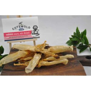 Cotswold Raw Pure Dried Rabbit Ears (Without Fur) 100g Dog Treat