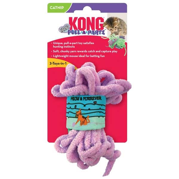 KONG Pull-A-Partz Yarnz Cat Toy 1 KONG Pull-A-Partz Yarnz Cat Toy