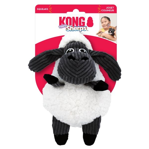KONG Sherps Floofs Sheep Medium Dog Toy 1 KONG Sherps Floofs Sheep Medium Dog Toy