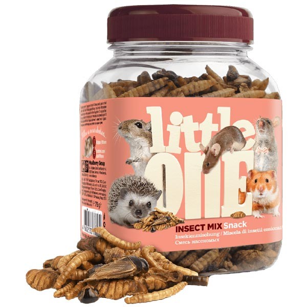 Little One Insect Mix Snack For Omnivores Small Mammal 75g 1 Little One Insect Mix Snack For Omnivores Small Mammal 75g