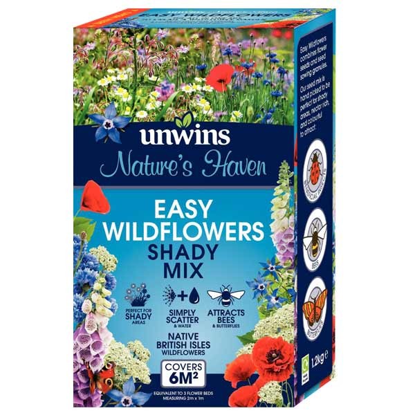 Natures Haven Easy Wildflowers Shady Mix 1.2kg