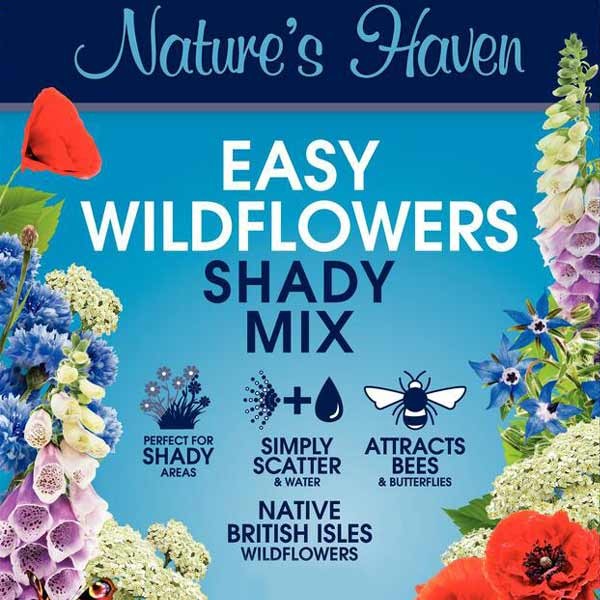 Natures Haven Easy Wildflowers Shady Mix 1.2kg 3 Natures Haven Easy Wildflowers Shady Mix 1.2kg - Image 3