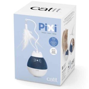 Catit Pixi Spinner Blue & White Cat Toy