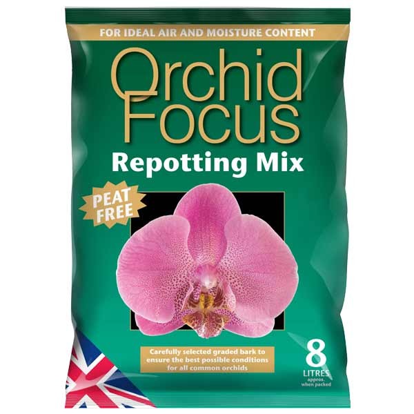 Growth Technology Orchid Focus Repotting Mix Peat Free 8 Litres 1 Growth Technology Orchid Focus Repotting Mix Peat Free 8 Litres