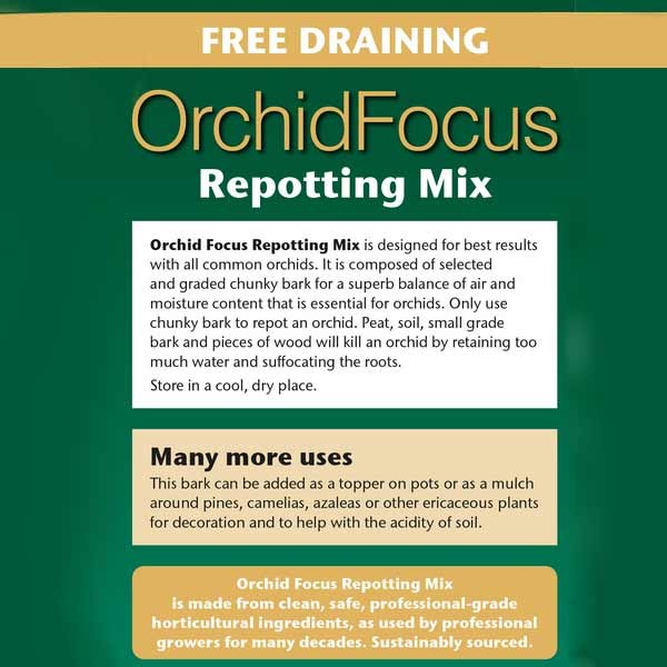 Growth Technology Orchid Focus Repotting Mix Peat Free 8 Litres 2 Growth Technology Orchid Focus Repotting Mix Peat Free 8 Litres - Image 2