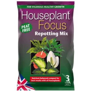 Growth Technology Houseplant Focus Repotting Mix Peat Free 3 Litres
