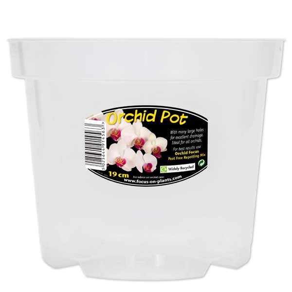 Growth Technology Clear Orchid Pot 19cm 1 Growth Technology Clear Orchid Pot 19cm