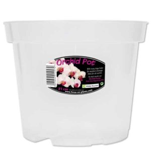 Growth Technology Clear Orchid Pot 21cm