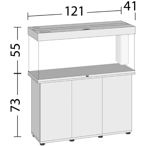 Juwel Rio 240 Grey LED Aquarium And Cabinet 3 Juwel Rio 240 Grey LED Aquarium And Cabinet - Image 3
