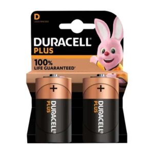 Duracell D Cell Plus Power Batteries Pack of 2