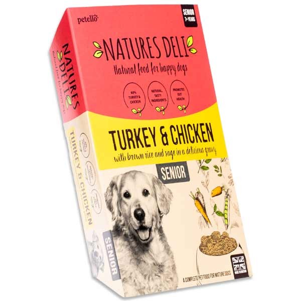 Natures Deli Turkey & Chicken with Brown Rice in Gravy Senior 400g Wet Dog Food 1 Natures Deli Turkey & Chicken with Brown Rice in Gravy Senior 400g Wet Dog Food