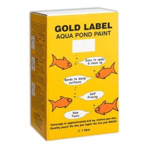 Gold Label Aqua Pond Paint Black 1 Litre
