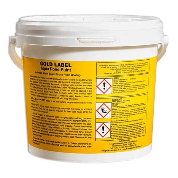 Gold Label Aqua Pond Paint Black 2.5 Litres 2 Gold Label Aqua Pond Paint Black 2.5 Litres - Image 2