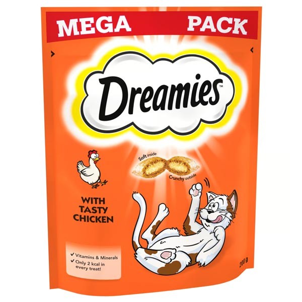 Dreamies with Tasty Chicken Mega Pack 200g Cat Treat 1 Dreamies with Tasty Chicken Mega Pack 200g Cat Treat