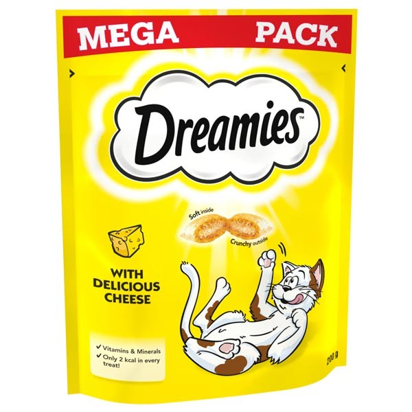 Dreamies with Delicious Cheese Mega Pack 200g Cat Treat 1 Dreamies with Delicious Cheese Mega Pack 200g Cat Treat